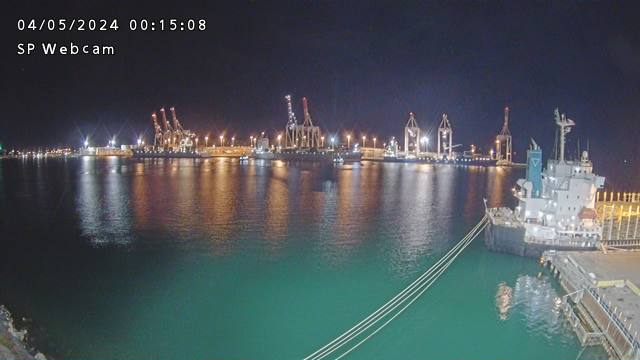 SP Webcam, harbour, container cranes, ships