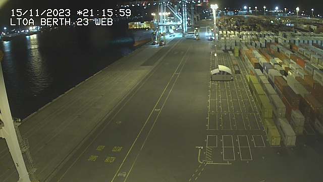 LTOA Berth 23 WEB, containers, straddle carriers, webcam
