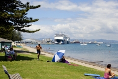 Beach and Cruise ships