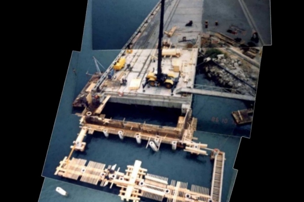 Berth #10 extended in 1986.