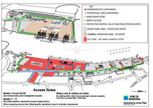 tauranga cruise port map